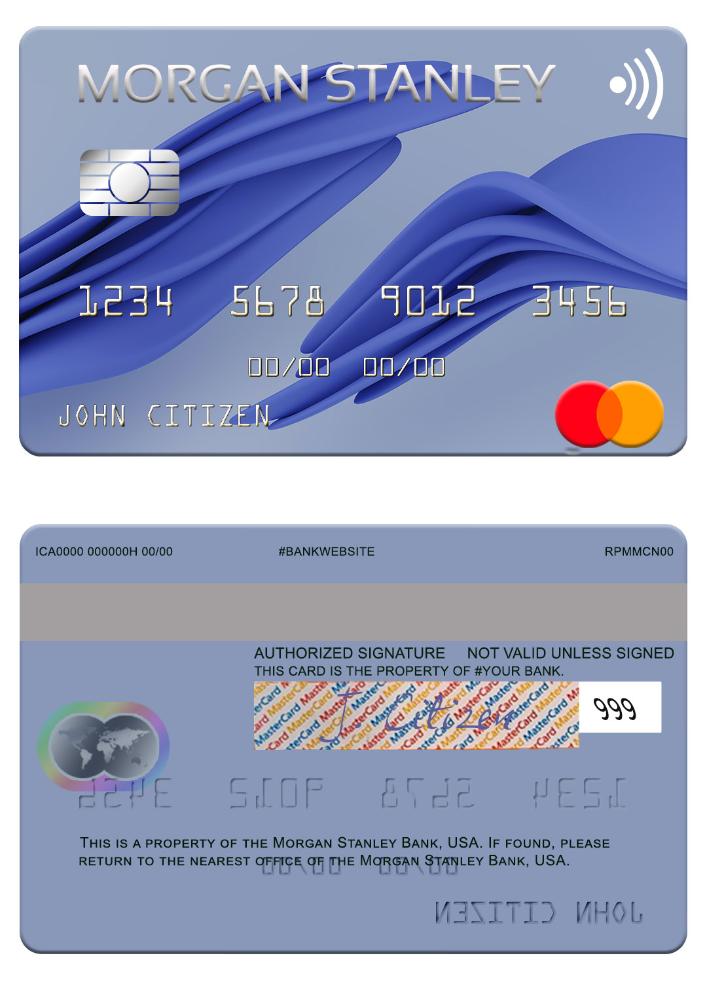 USA Morgan Stanley Bank mastercard